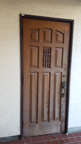 輸入無垢玄関ドア塗装239-1