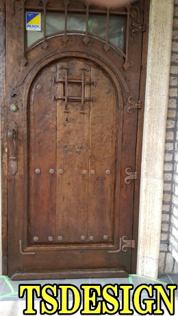 輸入木製 玄関ドア塗装249-2
