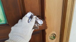 木製 玄関ドア塗装251-5　ＴＳＤＥＳＩＧＮ