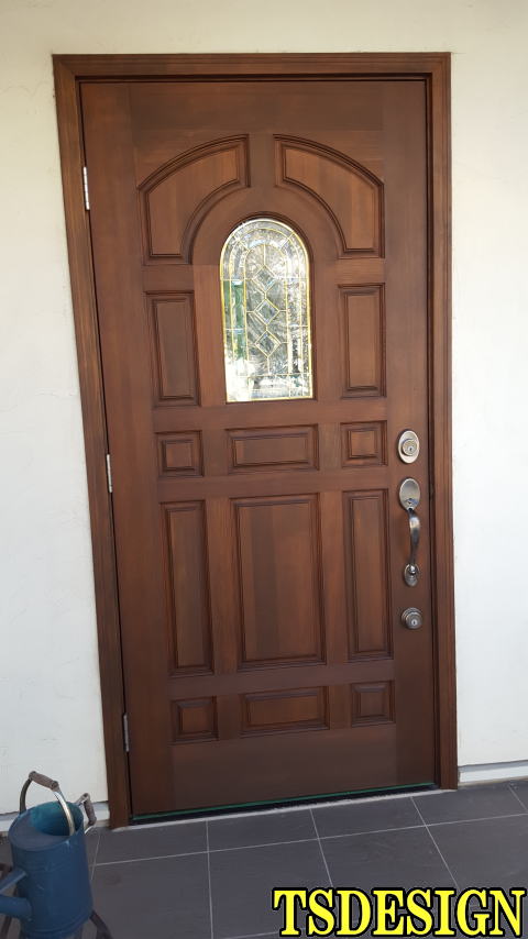 木製 玄関ドア塗装251-6　ＴＳＤＥＳＩＧＮ