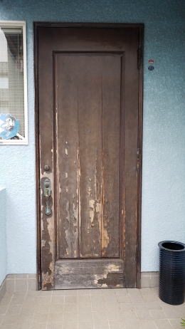木製玄関ドア塗装　255-01　ＴＳＤＥＳＩＧＮ横浜市
