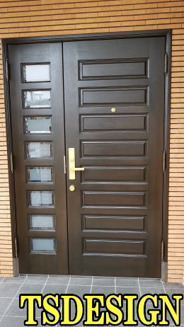 木製玄関ドア塗装　257-02　ＴＳＤＥＳＩＧＮ横浜市