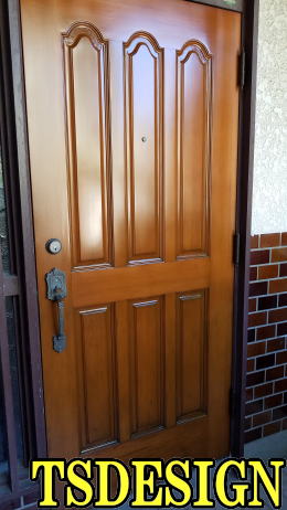 木製玄関ドア塗装　259-02