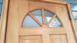 輸入木製玄関ドア塗装　260-05
