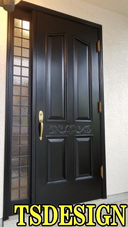 木製玄関ドア塗装　262-02