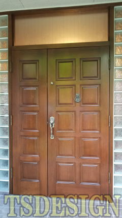木製玄関ドア塗装　272-02