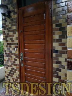 木製玄関ドア塗装　274-02