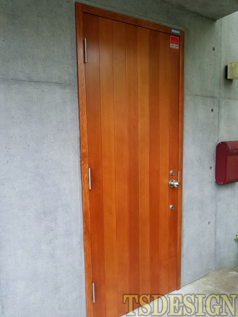 木製玄関ドア塗装　275-06