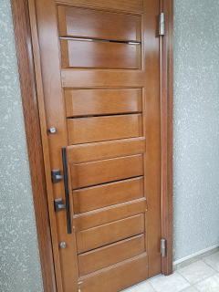 木製玄関ドア塗装　276-01