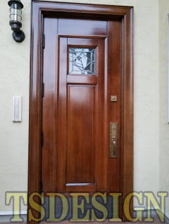 木製玄関ドア塗装　277-02
