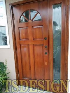 木製玄関ドア塗装　279-02