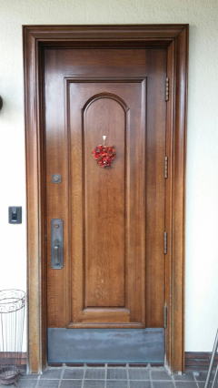 木製玄関ドア塗装　280-04
