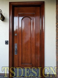 木製玄関ドア塗装　280-05