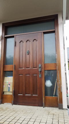木製玄関ドア塗装　281-02