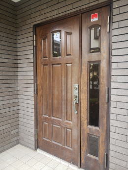 木製玄関ドア塗装横浜市青葉区320-01