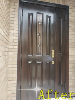 木製玄関ドア塗装東京都大田区321-02