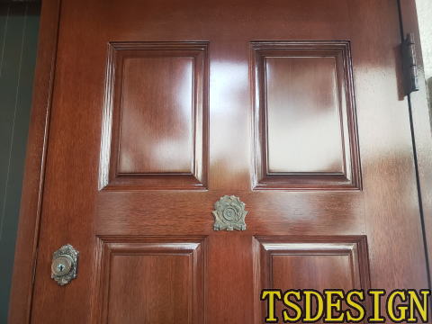 木製玄関ドア塗装324-05