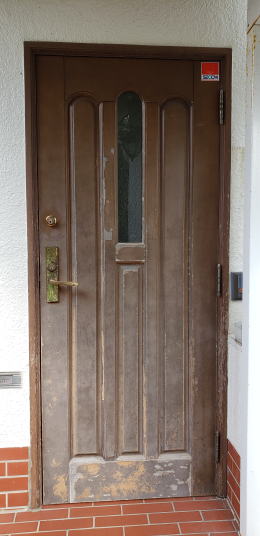 玄関ドア塗装333-01