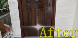 玄関ドア塗装334-04