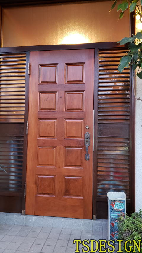 玄関ドア塗装339-04
