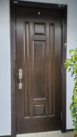 玄関ドア塗装340-01