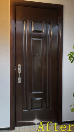 玄関ドア塗装340-02