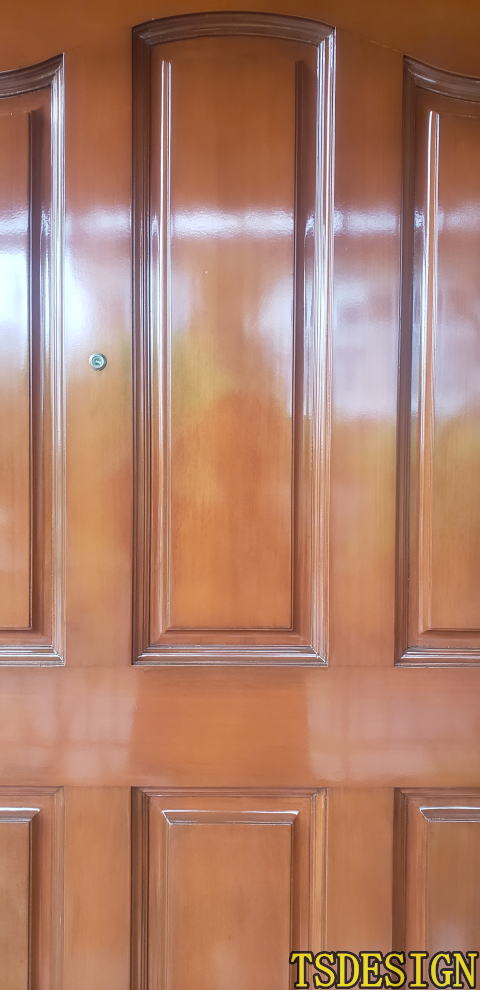 木製玄関ドア塗装例　川崎市S様邸416-05