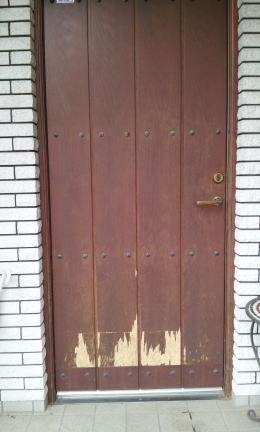 木製玄関ドア塗装修理横浜ＴＳＤ　塗装例67-2