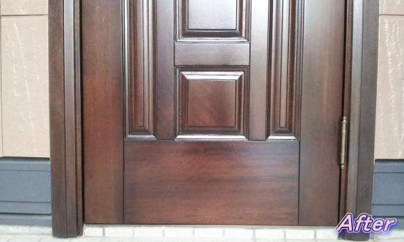 木製玄関ドア塗装修理横浜ＴＳＤ　塗装例68-03