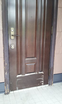 木製玄関ドア塗装修理横浜ＴＳＤ　塗装例68-06