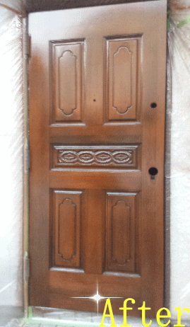 玄関ドア塗装139-2