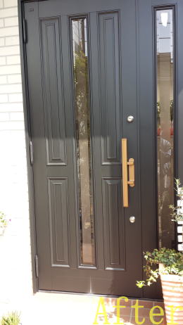 アルミ製玄関ドア塗装例06-03