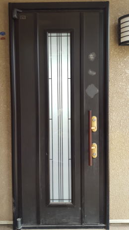 アルミ製玄関ドア塗装16-01