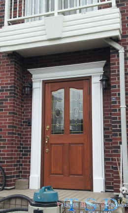 塗装例52-12　木製玄関ドア塗装修理