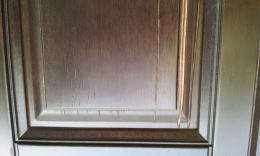 木製玄関ドア塗装修理　塗装例58-3