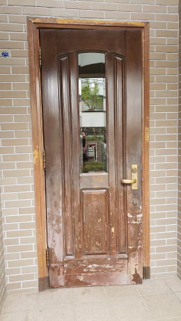 玄関ドア塗装343-01