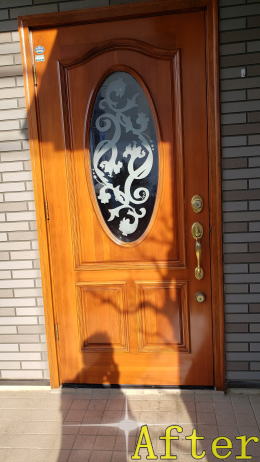 玄関ドア塗装344-02