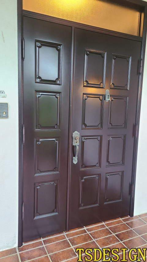 玄関ドア塗装352-06