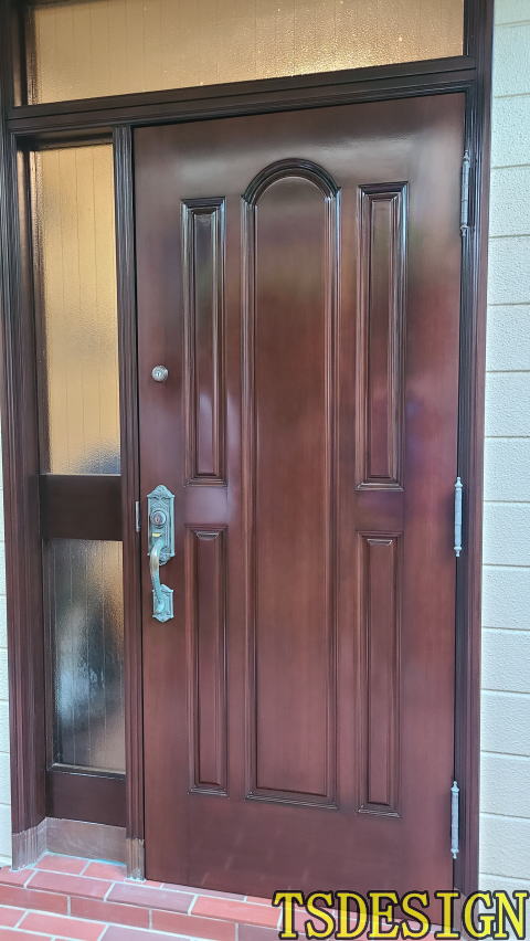 玄関ドア塗装354-07