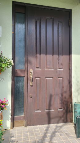 玄関ドア塗装357-01
