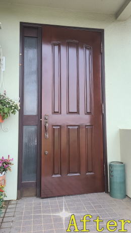 玄関ドア塗装357-02