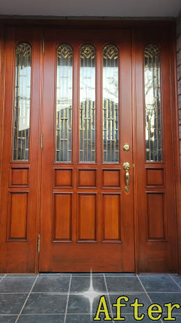 木製玄関ドア塗装東京都362-02