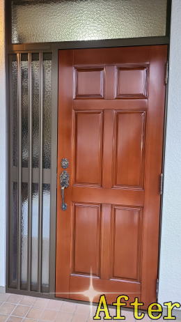 玄関ドア塗装横浜363-02