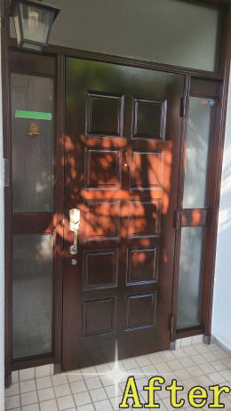 木製玄関ドア塗装横浜市378-02
