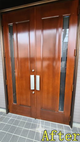 木製玄関ドア修理塗装東京都381-02