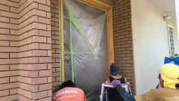 木製玄関ドア塗装横浜市青葉区387-04