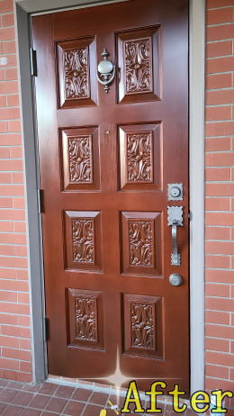 木製玄関ドア塗装鎌倉市390-02