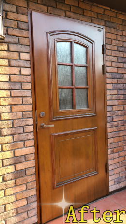 玄関ドア塗装399-02