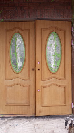 玄関ドア塗装　ＵＶカット塗装　104-5
