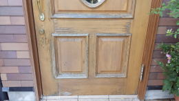 木製玄関ドア塗装修理横浜ＴＳＤ　塗装例74-03